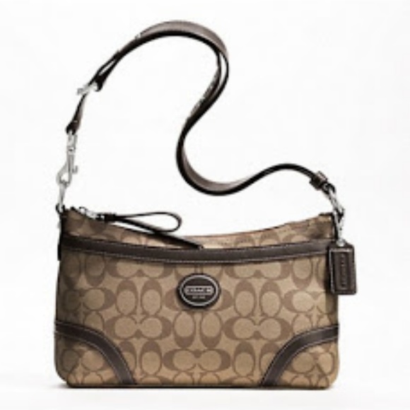 Coach Handbags - Coach Heritage Signature Shoulder Bag
